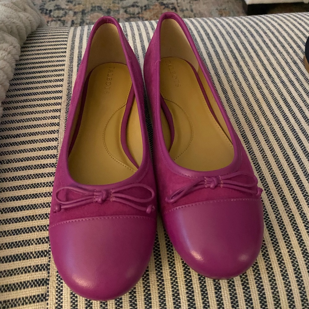 Talbots Pink/Magenta Ballet Flats